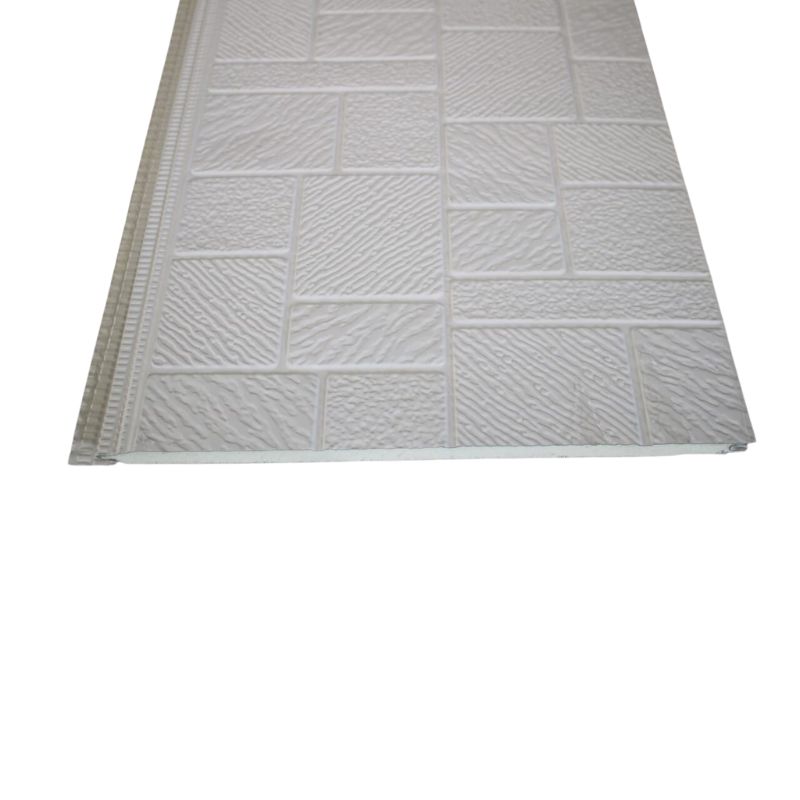 Revestimiento Siding Metalico Diseño Landrillo Blanco