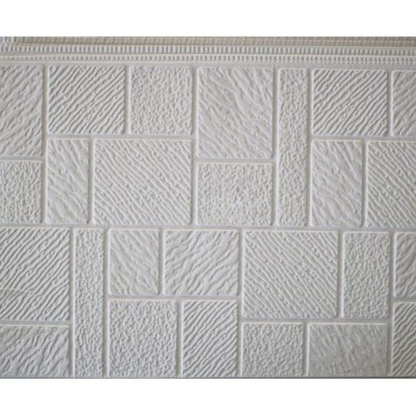 Revestimiento Siding Metalico Diseño Landrillo Blanco