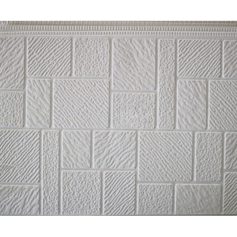 Revestimiento Siding Metalico Diseño Landrillo Blanco