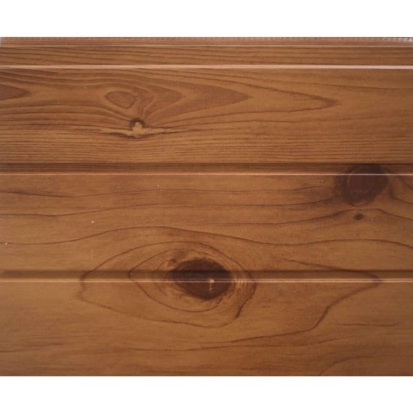 Revestimiento Siding Metalico Diseño Madera Castaño