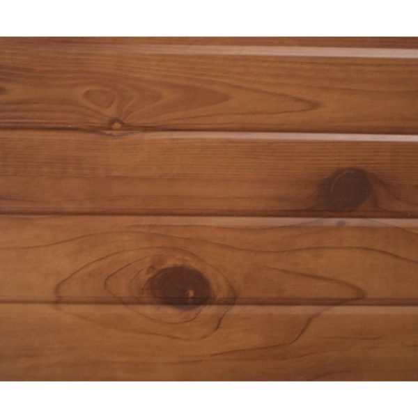 Revestimiento Siding Metalico Diseño Madera Castaño