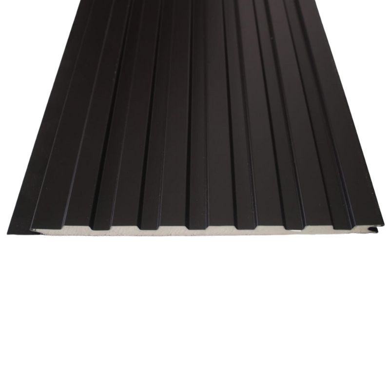 Revestimiento Siding Metalico Negro