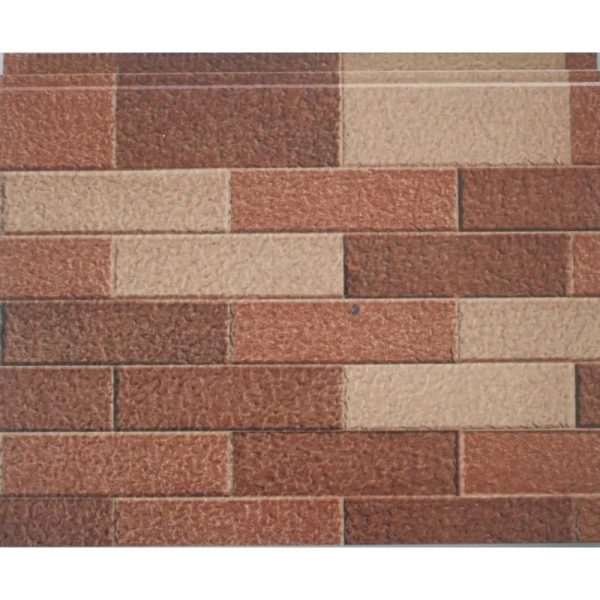 Siding Metalico Ladrillo Rojizo EL3