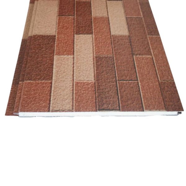 Revestimiento Siding Metalico Diseño Landrillo Rojo