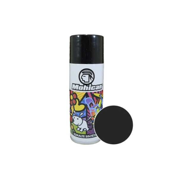 pintura spray negro brillante 400ml mohican