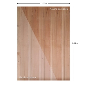 Tablero MDF ranurado Coihue 9 mm 1.22x2.44 metros - Imagen 4