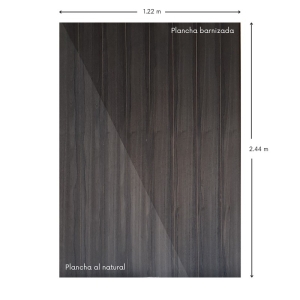 Tablero MDF ranurado gris humo 9mm 1.22x2.44 metros - Imagen 3