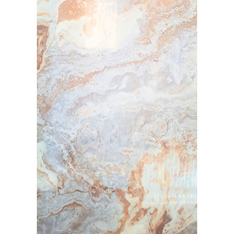 revestimiento interior plancha pvc marmol cristal anaranjado 1.22x2.44 metros