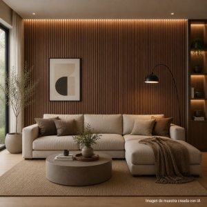 Revestimiento interior PVC Wall Panel madera 2.4 metros - Imagen 4