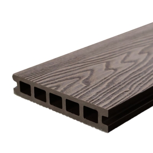 Piso deck terraza WPC madera oscuro 140x25x3000 mm - Imagen 1