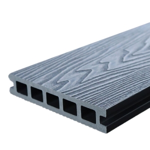 Piso deck terraza WPC madera gris 140x25x3000 mm - Imagen 1