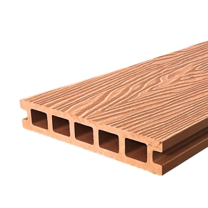 Piso deck terraza WPC madera claro 140x25x3000 mm - Imagen 1