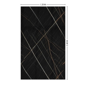 Revestimiento interior PVC marmol negro F20C 1.20x2.40 metros - Imagen 3